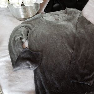 Ann Taylor ombre glitz holiday sweater